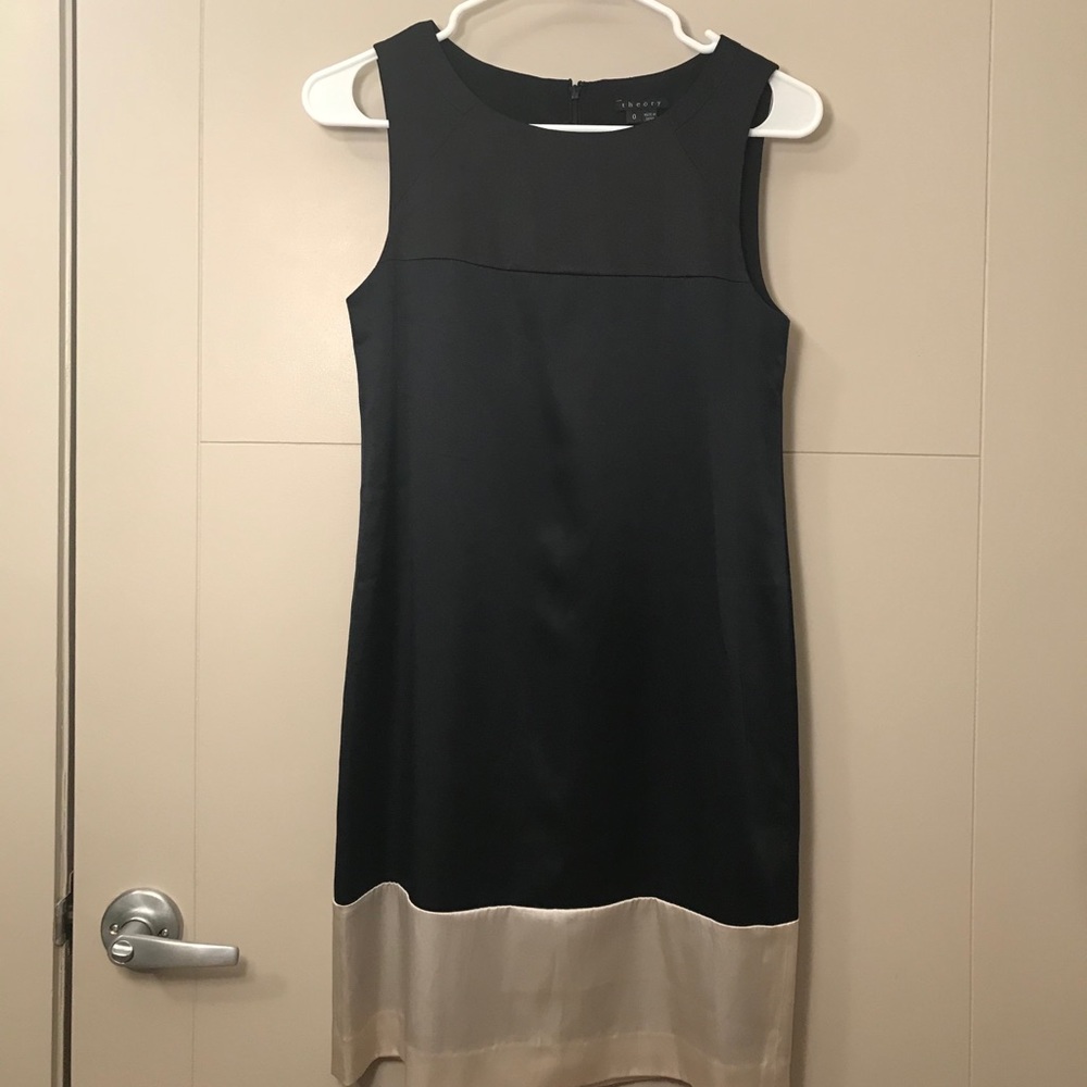 Theory - “Cannelle” Stretch Silk Shift Dress